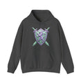 Matching Couple Sweatshirt - Crown & Shield Matching Couple Hooded Sweatshirt Geometric Art His Hers Couple Gift - Design B