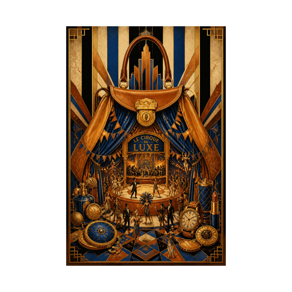 Handbag Big Top Wall Art Poster 24×36 Art Deco Bar Area Decor Maximalist Print