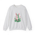 Matching Couple Sweatshirt - Fox & Rabbit Matching Couple Premium Fleece Sweatshirt Geometric Art His Hers Love Gift - Design B