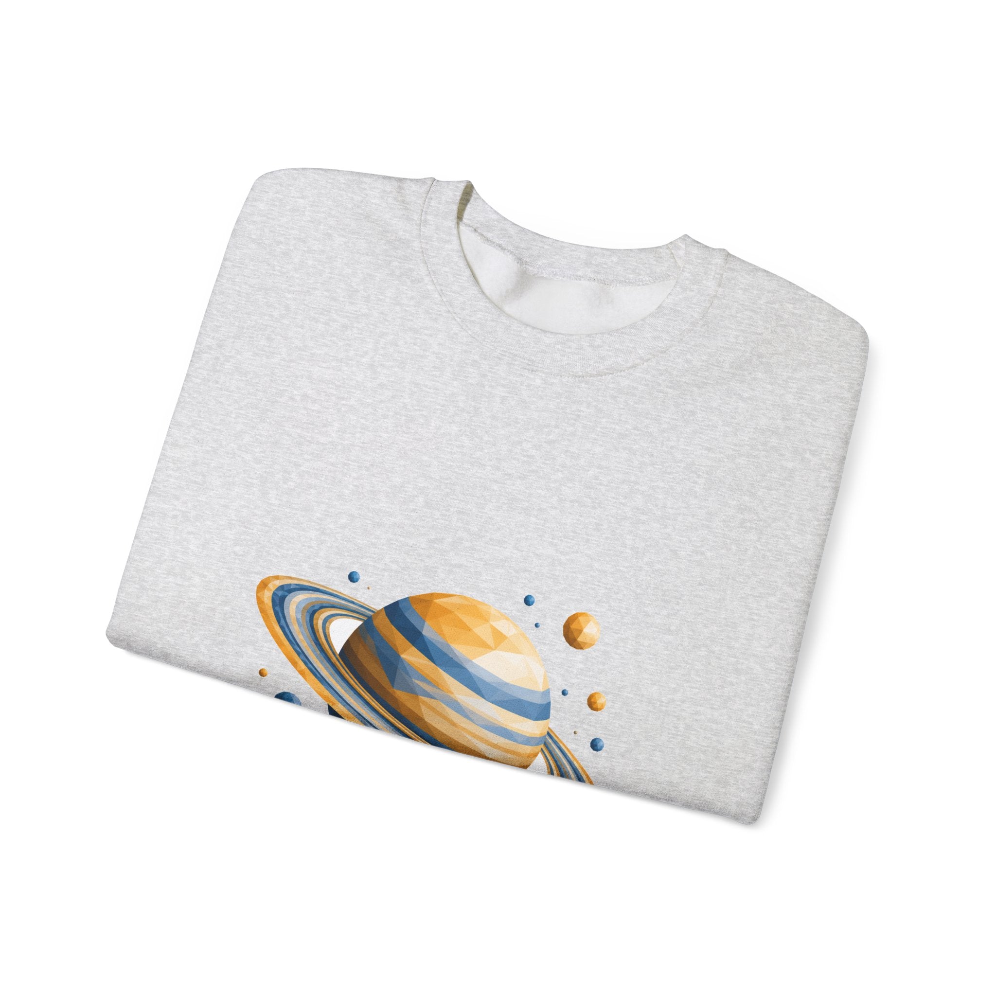 Matching Couple Sweatshirt - Saturn & Jupiter Matching Couple Comfort Colors Crew Geometric Art His Hers Love Gift - Design A