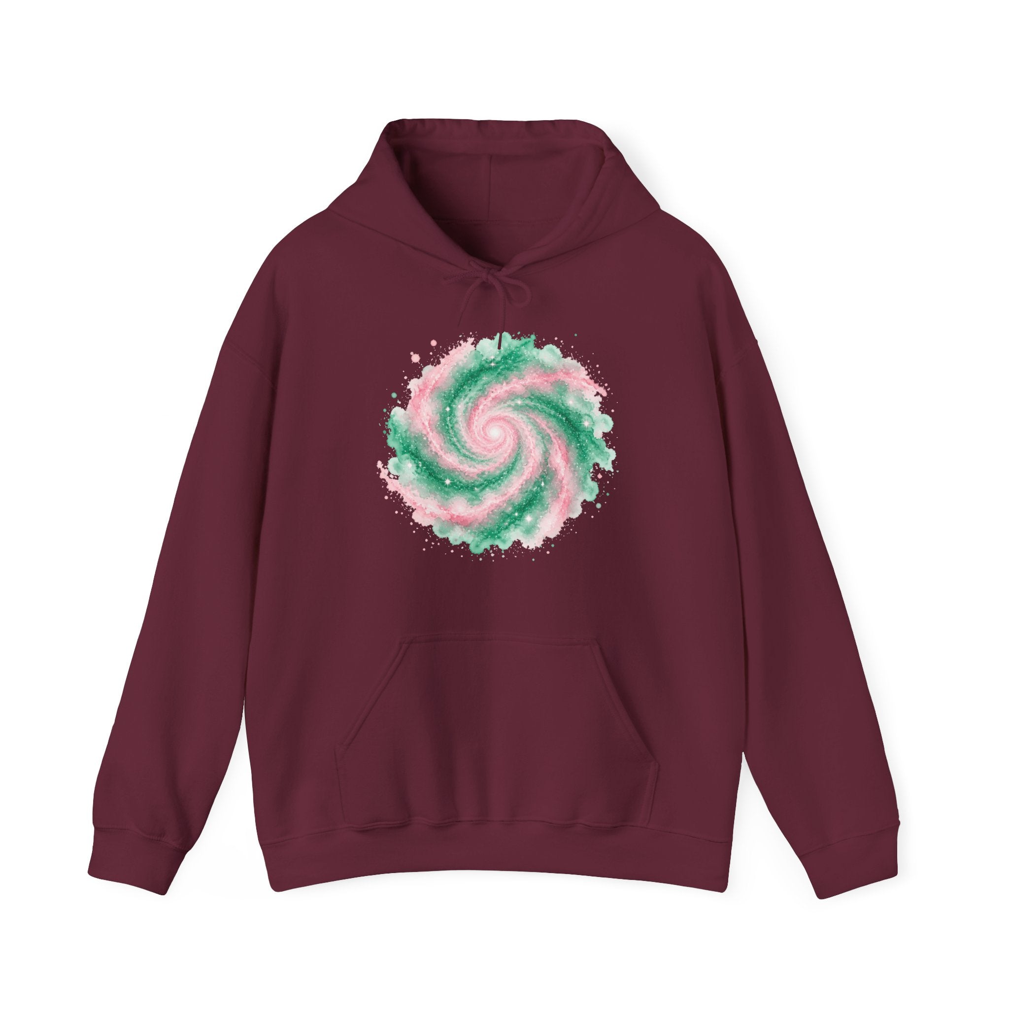 Matching Couple Sweatshirt - Galaxy & Supernova Matching Couple Hooded Sweatshirt Watercolor Art His Hers Engagement Gift - Design A