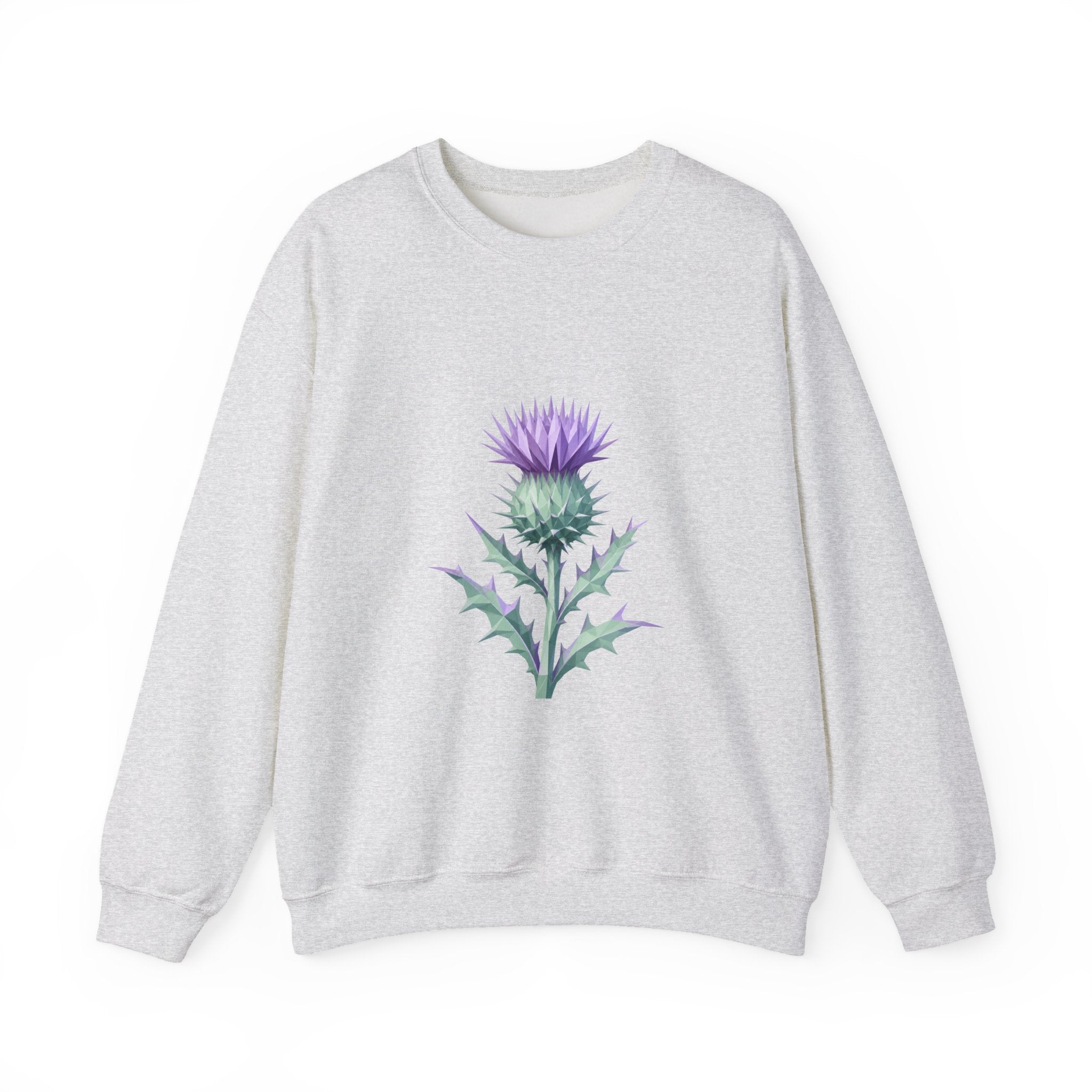 Matching Couple Sweatshirt - Lavender & Thistle Matching Couple Premium Fleece Sweatshirt Geometric Art His Hers Love Gift - Design B