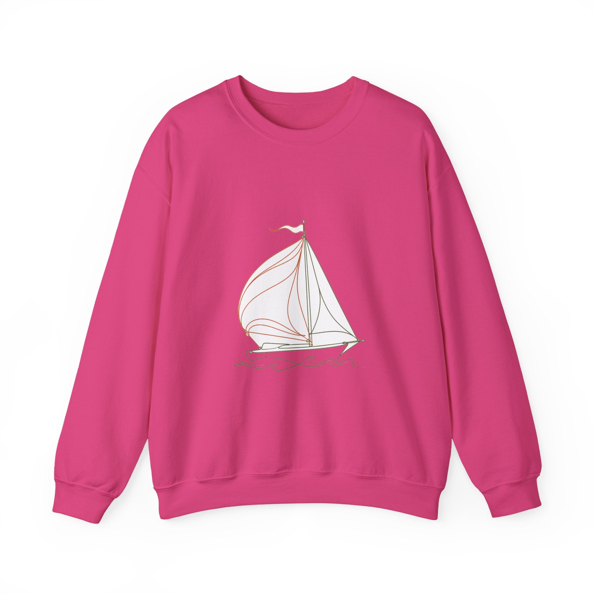 Matching Couple Sweatshirt - Anchor & Sail Matching Couple Crewneck Sweatshirt Minimalist Art His Hers Valentine Gift - Design B