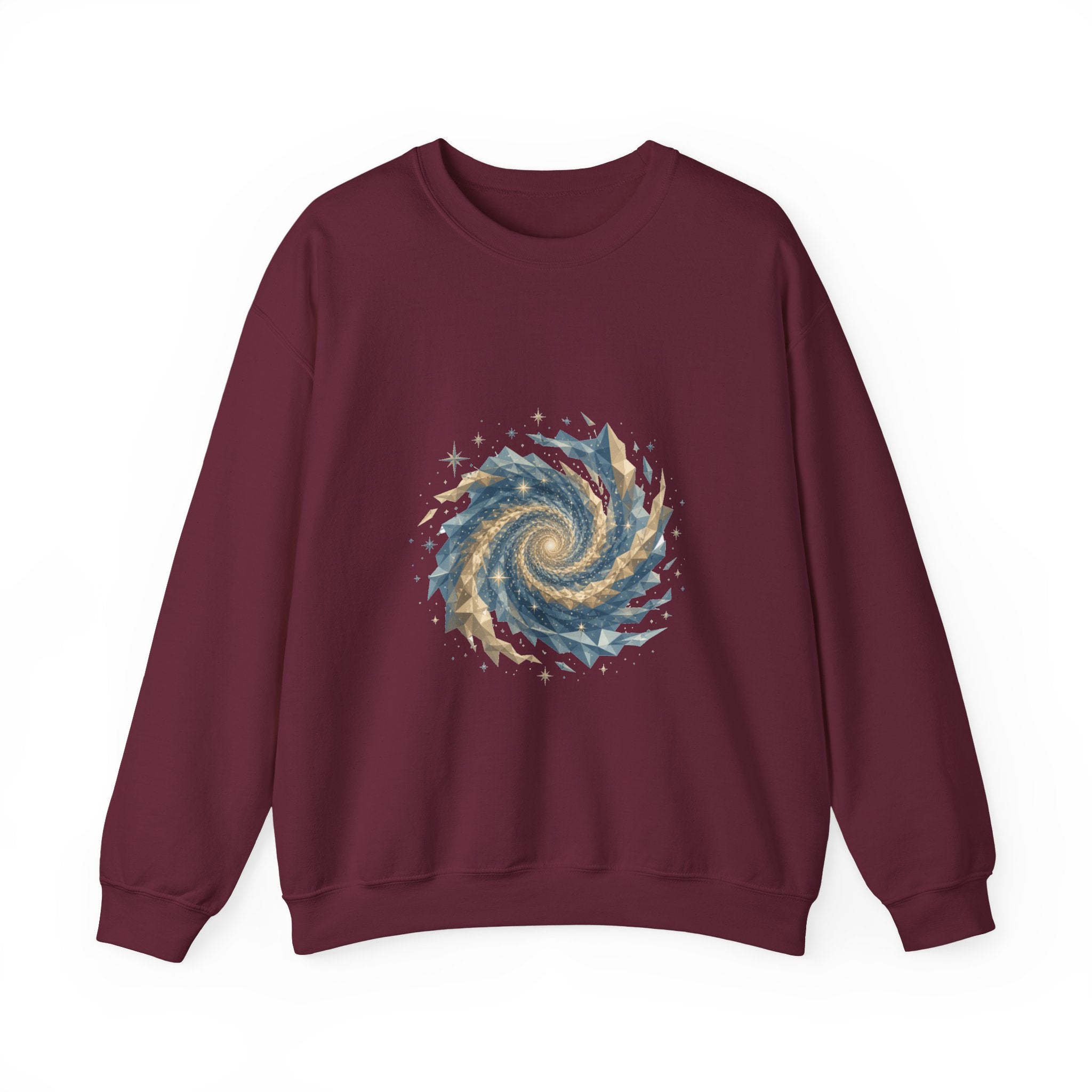Matching Couple Sweatshirt - Galaxy & Supernova Matching Couple Premium Fleece Sweatshirt Geometric Art His Hers Love Gift - Design A
