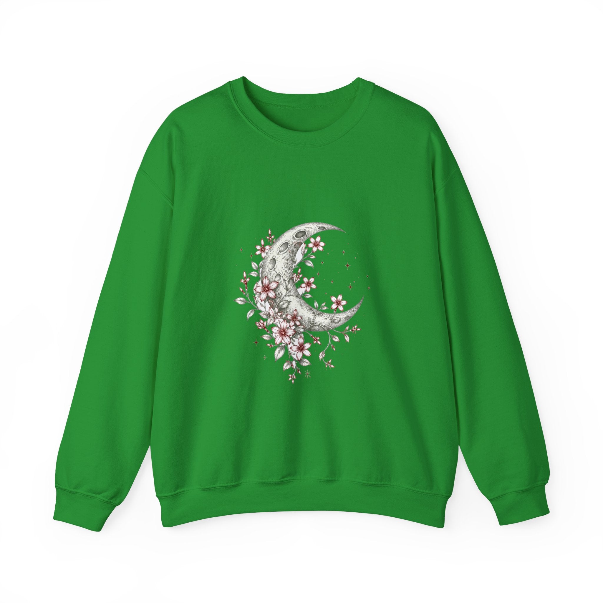 Matching Couple Sweatshirt - Sun & Moon Matching Couple Crewneck Sweatshirt Hand-Drawn Art His Hers Best Friend Gift - Design A