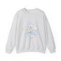 Matching Couple Sweatshirt - Cherry Blossom & Maple Leaf Matching Couple Premium Fleece Sweatshirt Minimalist Art His Hers Christmas Gift - Design B
