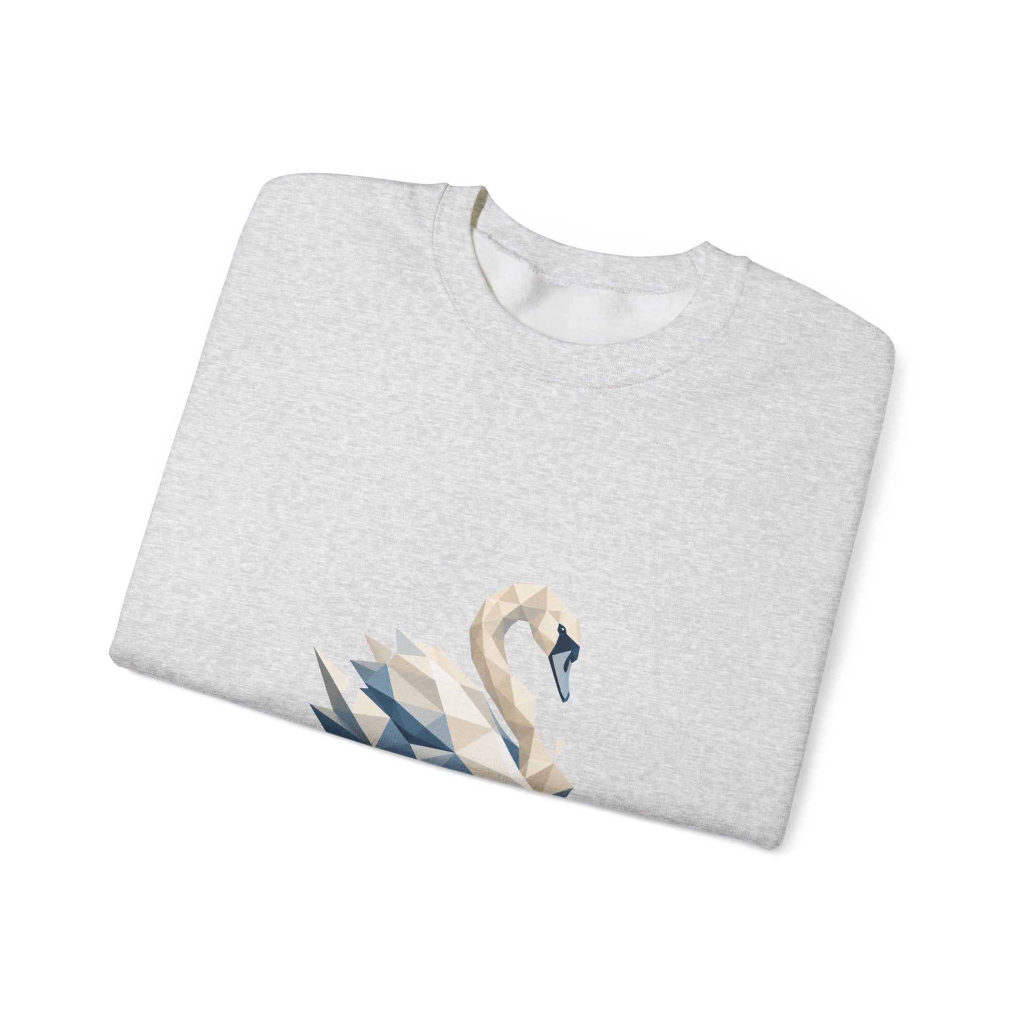 Matching Couple Sweatshirt - Raven & Swan Matching Couple Comfort Colors Crew Geometric Art His Hers Love Gift - Design B