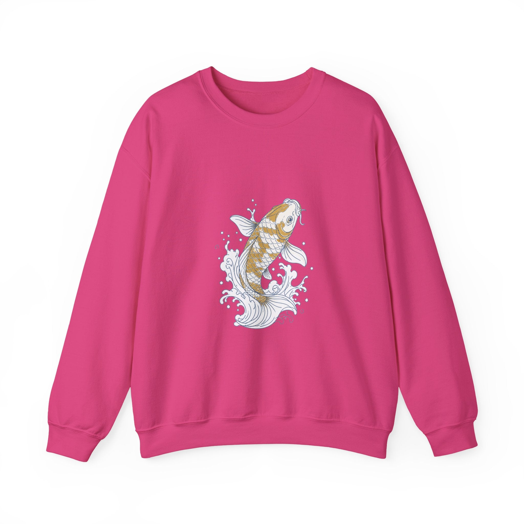 Matching Couple Sweatshirt - Koi Fish Yin Yang Matching Couple Crewneck Sweatshirt Minimalist Art His Hers Valentine Gift - Design A