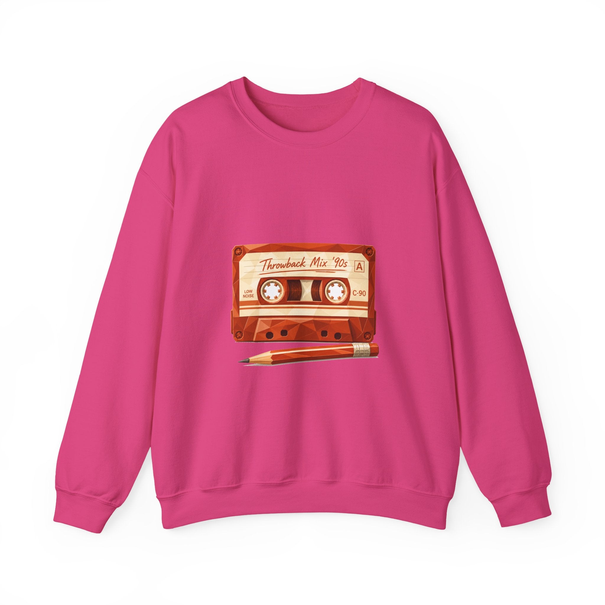 Matching Couple Sweatshirt - Vinyl & Cassette Matching Couple Premium Fleece Sweatshirt Geometric Art His Hers Love Gift - Design B