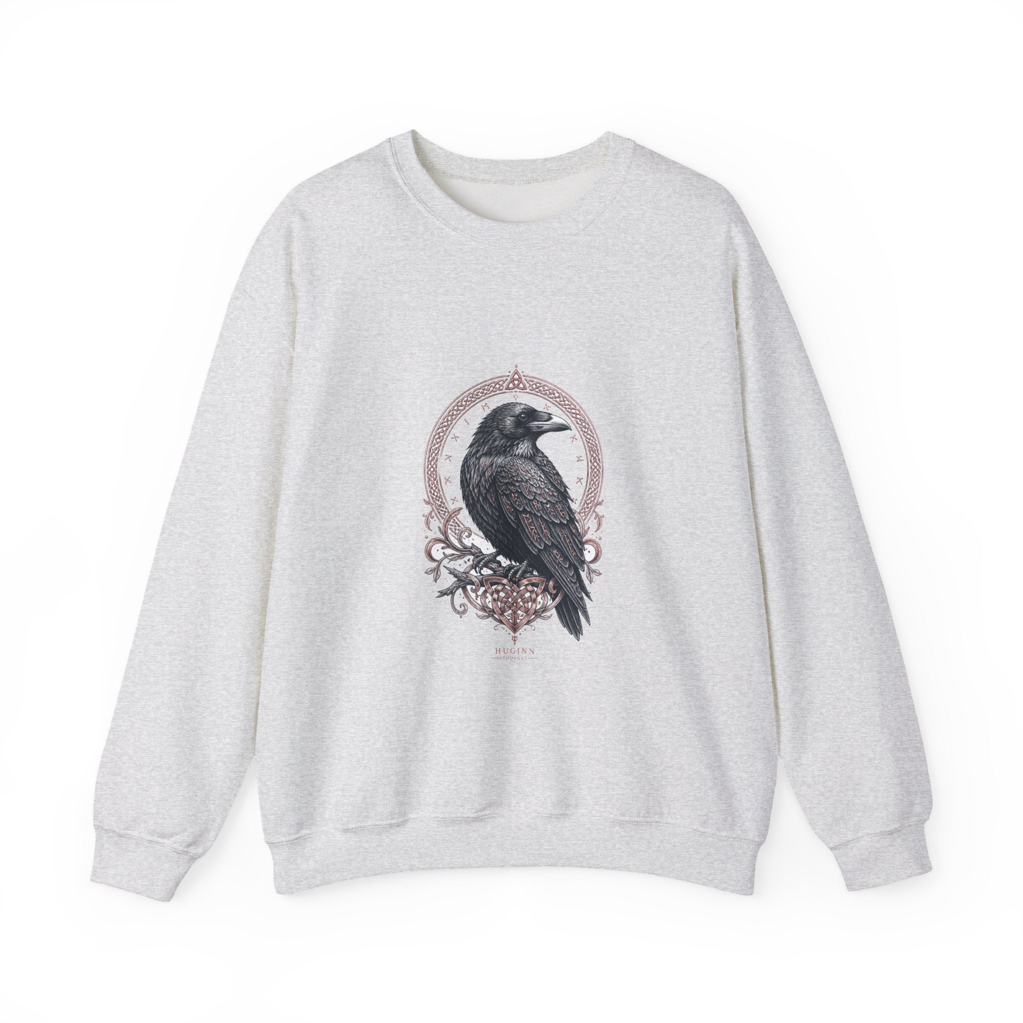 Matching Couple Sweatshirt - Huginn & Muninn Matching Couple Comfort Colors Crew Hand-Drawn Art His Hers Anniversary Gift - Design A