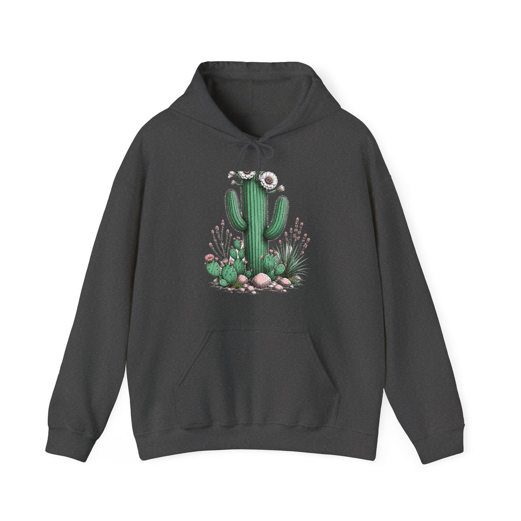 Matching Couple Sweatshirt - Desert & Rainforest Matching Couple Hooded Sweatshirt Hand-Drawn Art His Hers Best Friend Gift - Design A