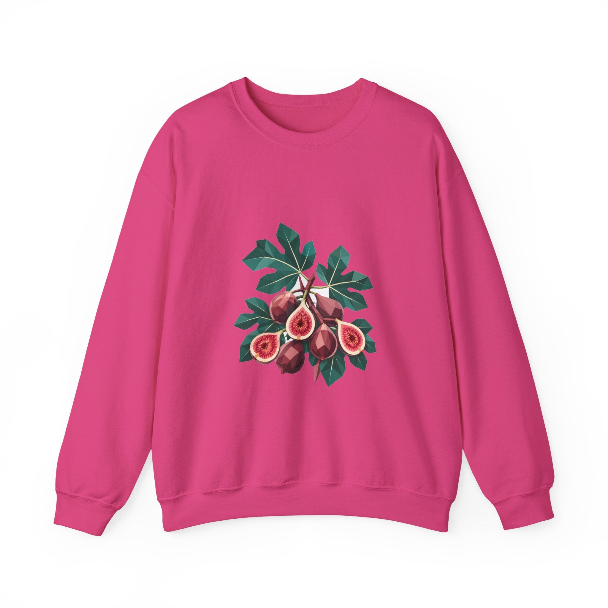 Matching Couple Sweatshirt - Olive Branch & Fig Matching Couple Crewneck Sweatshirt Geometric Art His Hers Couple Gift - Design B