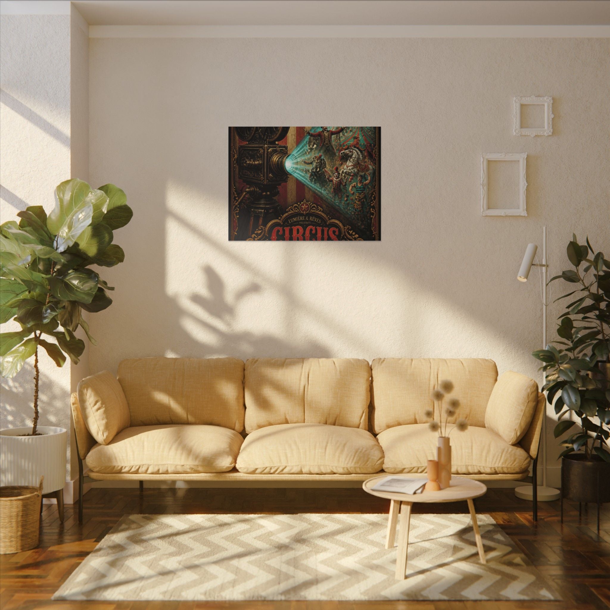 Film Camera Projector Show Wall Art Canvas 16×20 Baroque Home Office Decor Maximalist Print