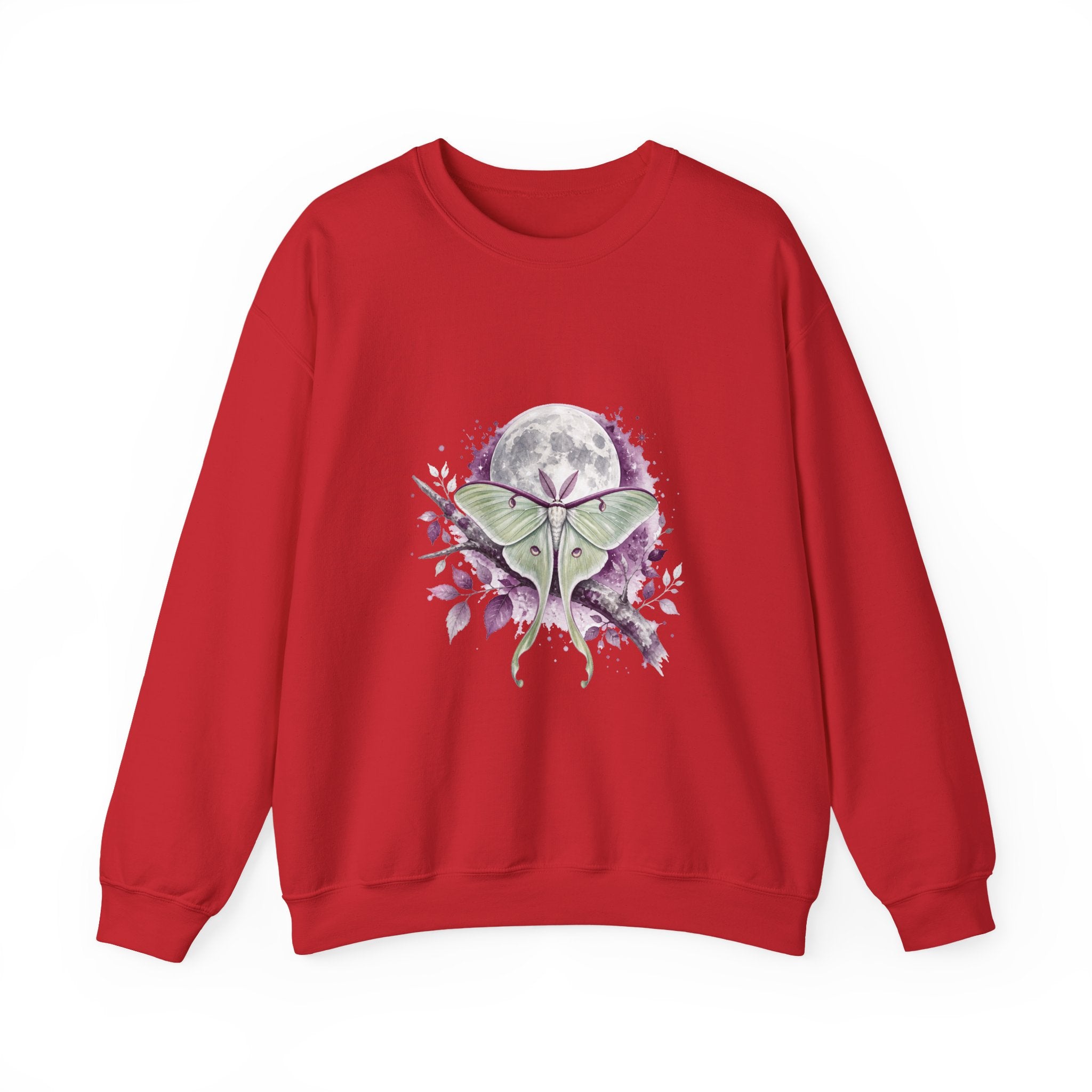 Matching Couple Sweatshirt - Butterfly & Moth Matching Couple Premium Fleece Sweatshirt Watercolor Art His Hers Birthday Gift - Design B