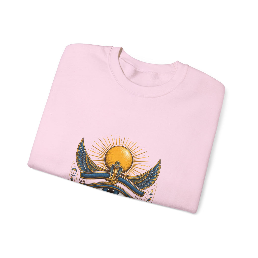 Matching Couple Sweatshirt - Eye of Ra & Horus Matching Couple Premium Fleece Sweatshirt Hand-Drawn Art His Hers Anniversary Gift - Design A