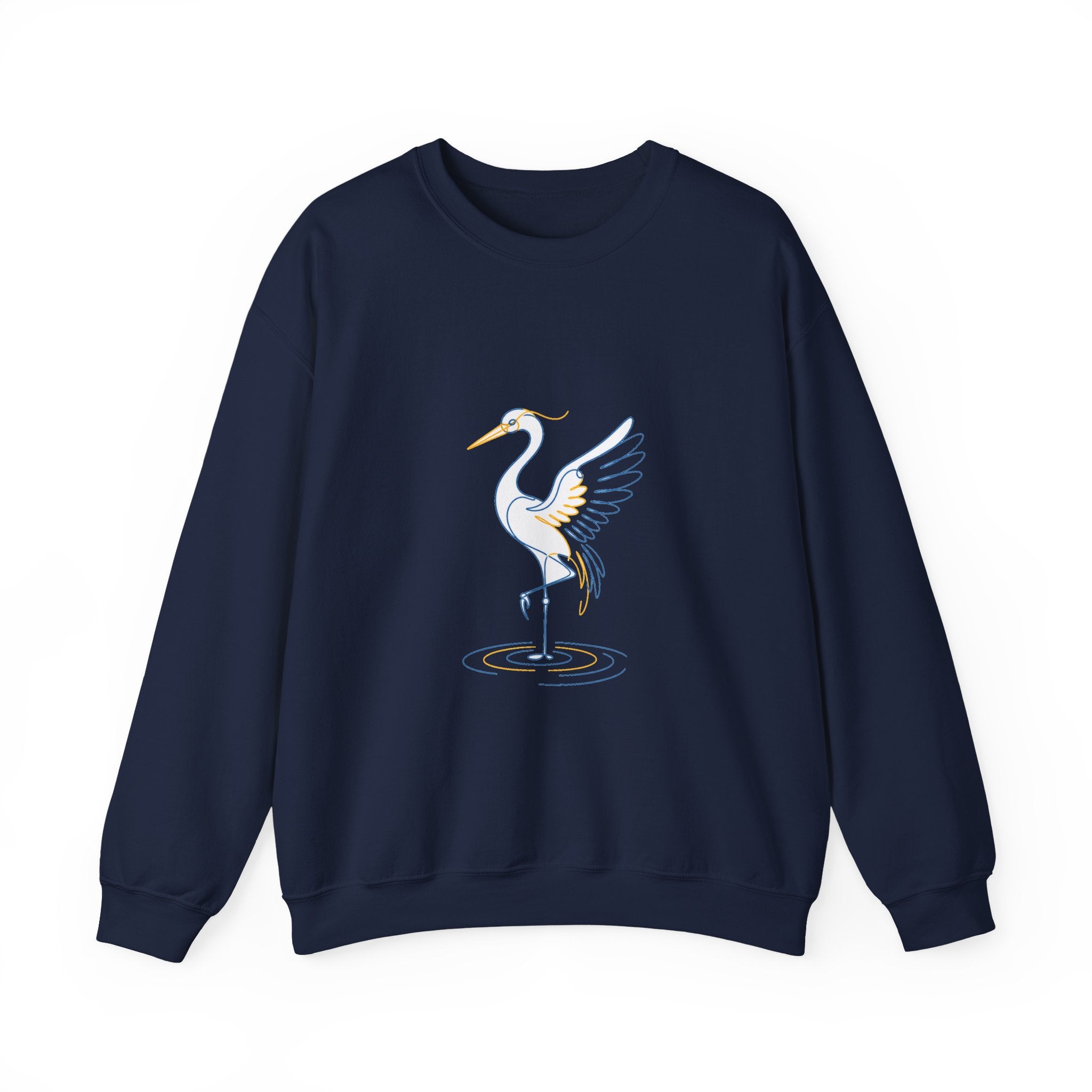 Matching Couple Sweatshirt - Tiger & Crane Matching Couple Premium Fleece Sweatshirt Minimalist Art His Hers Christmas Gift - Design B