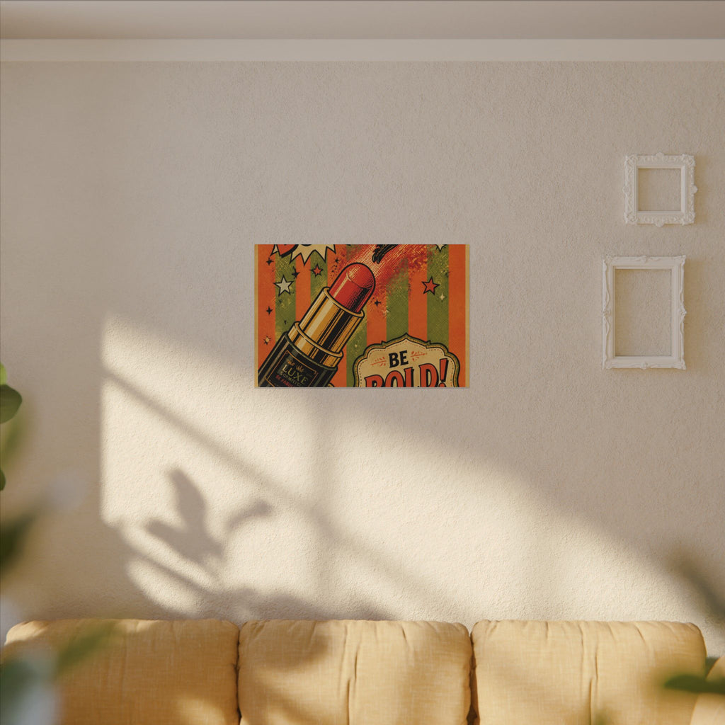 Lipstick Cannon Wall Art Canvas 16×20 Pop Art Living Room Decor Maximalist Print