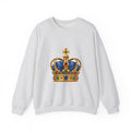 Matching Couple Sweatshirt - Crown & Shield Matching Couple Premium Fleece Sweatshirt Geometric Art His Hers Love Gift - Design A