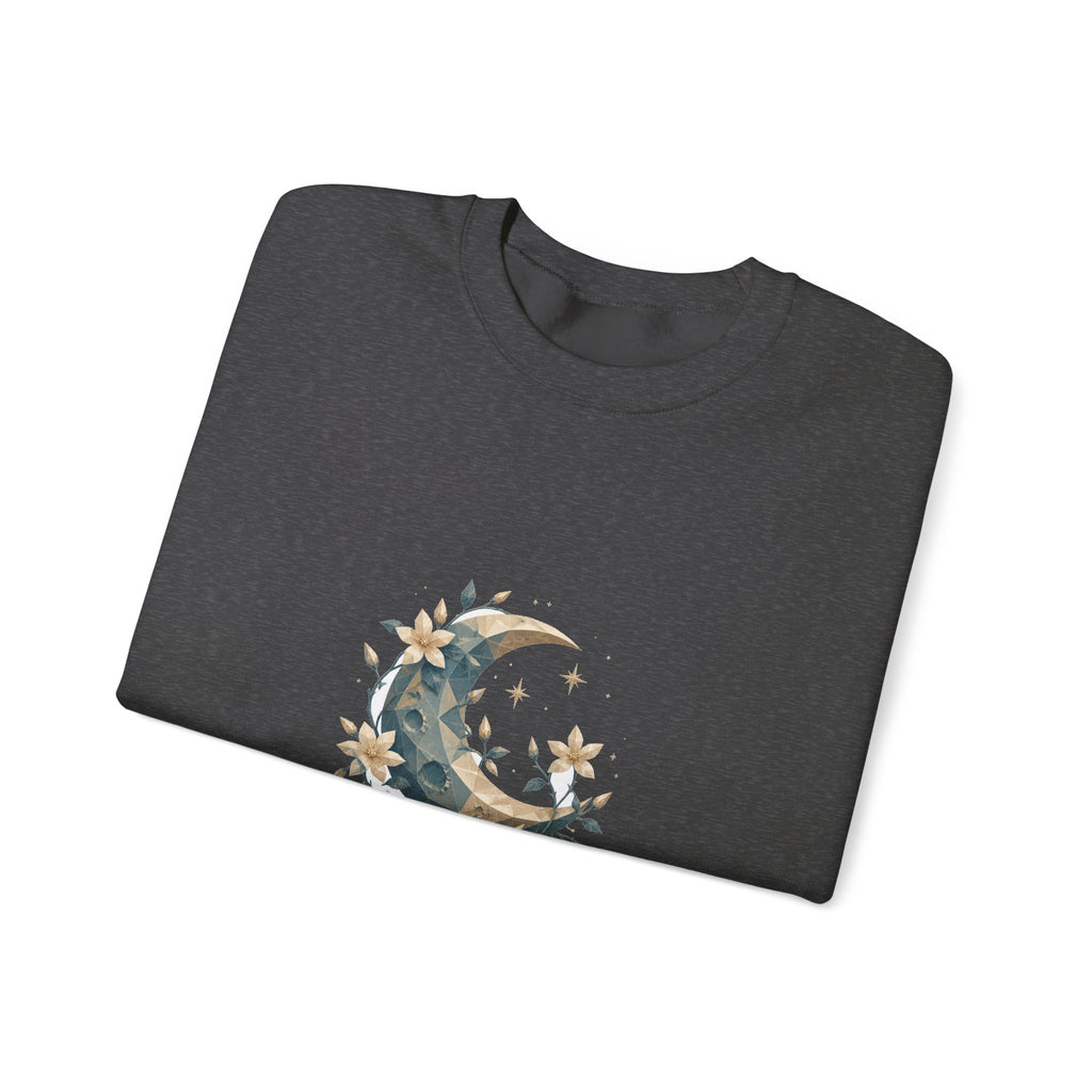 Matching Couple Sweatshirt - Sun & Moon Matching Couple Crewneck Sweatshirt Geometric Art His Hers Couple Gift - Design A