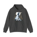 Matching Couple Sweatshirt - Wolf & Dove Matching Couple Hooded Sweatshirt Minimalist Art His Hers Valentine Gift - Design A