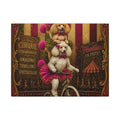 Poodle Stack Bicycle Wall Art Canvas 24×36 Baroque Studio Decor Maximalist Print