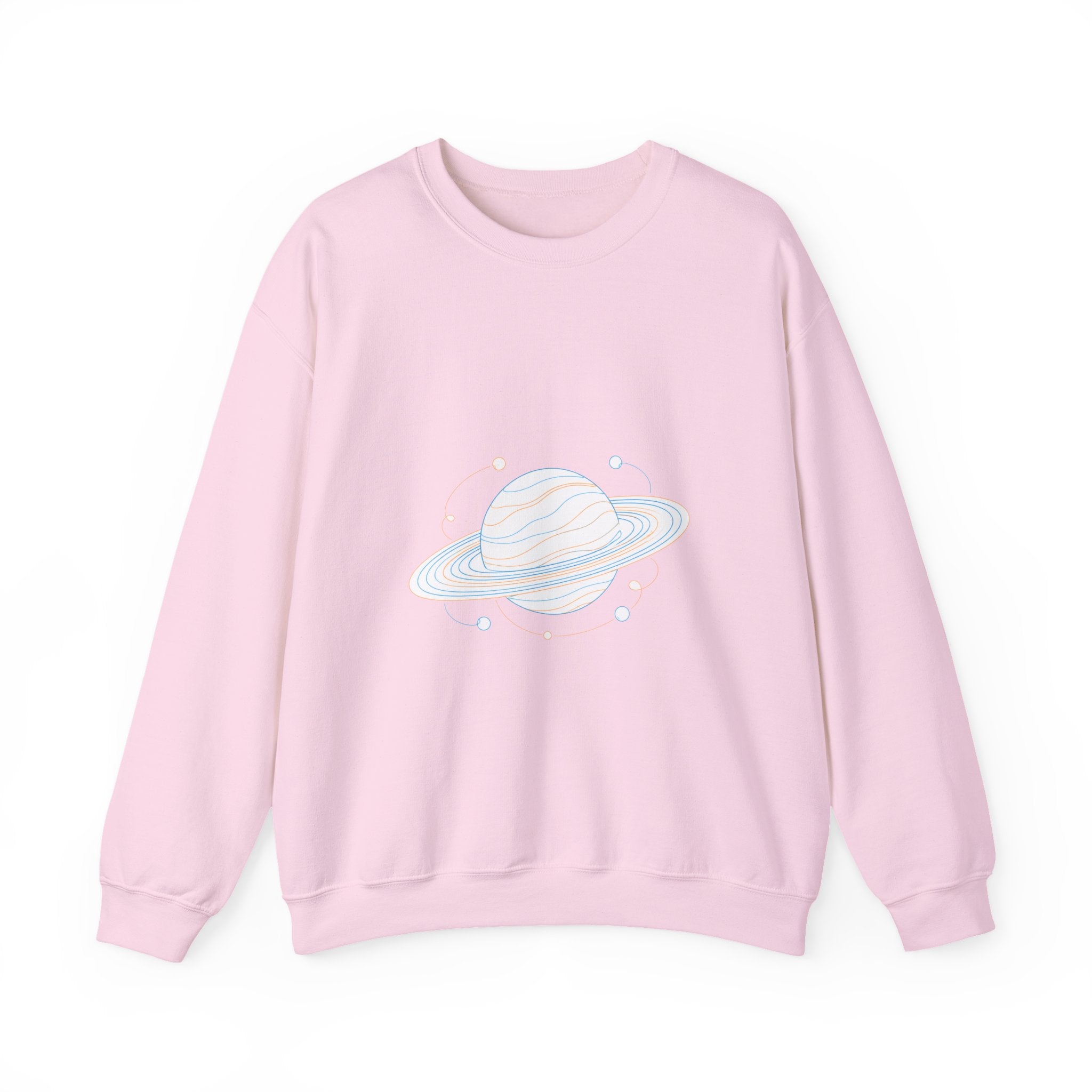 Matching Couple Sweatshirt - Saturn & Jupiter Matching Couple Premium Fleece Sweatshirt Minimalist Art His Hers Christmas Gift - Design A