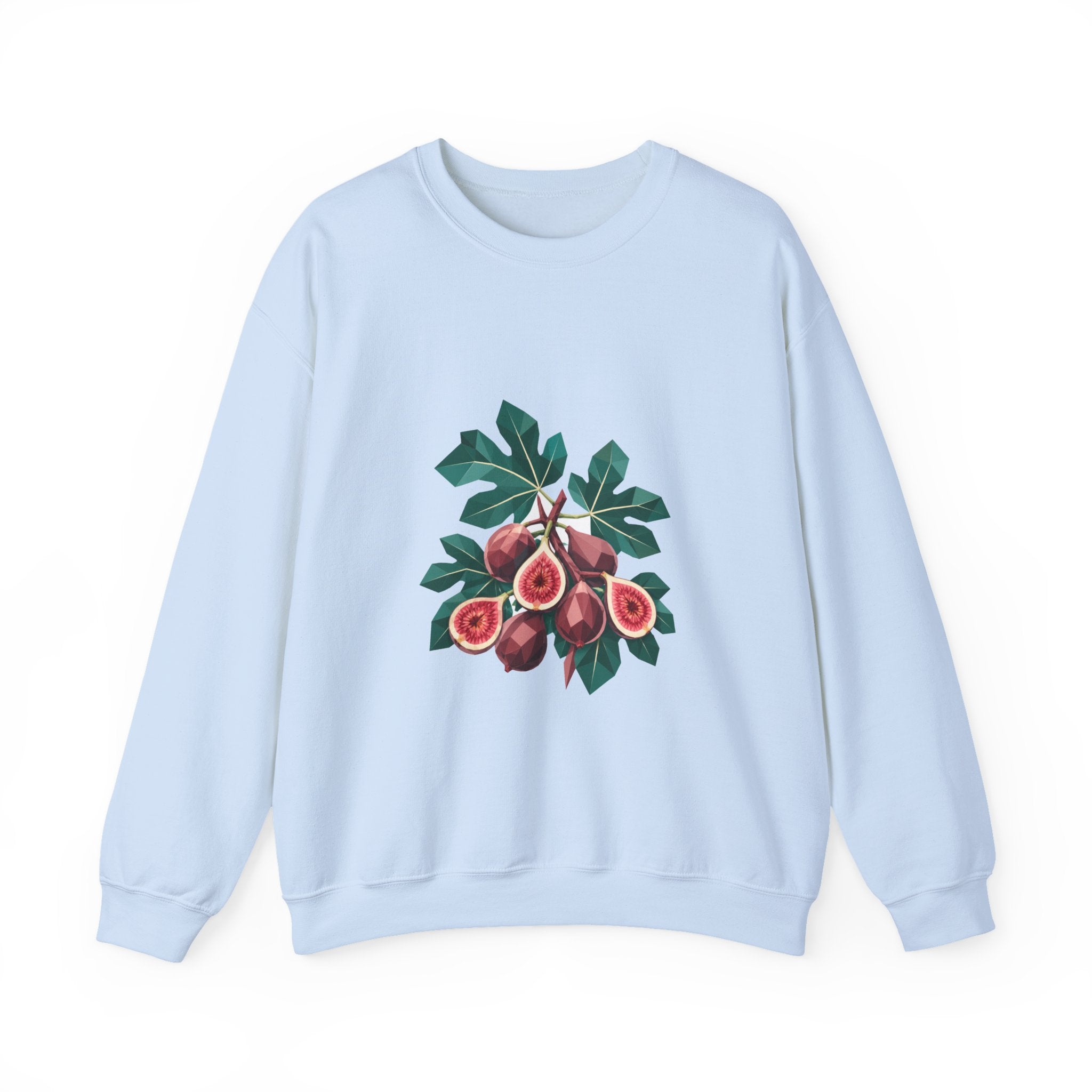 Matching Couple Sweatshirt - Olive Branch & Fig Matching Couple Crewneck Sweatshirt Geometric Art His Hers Couple Gift - Design B