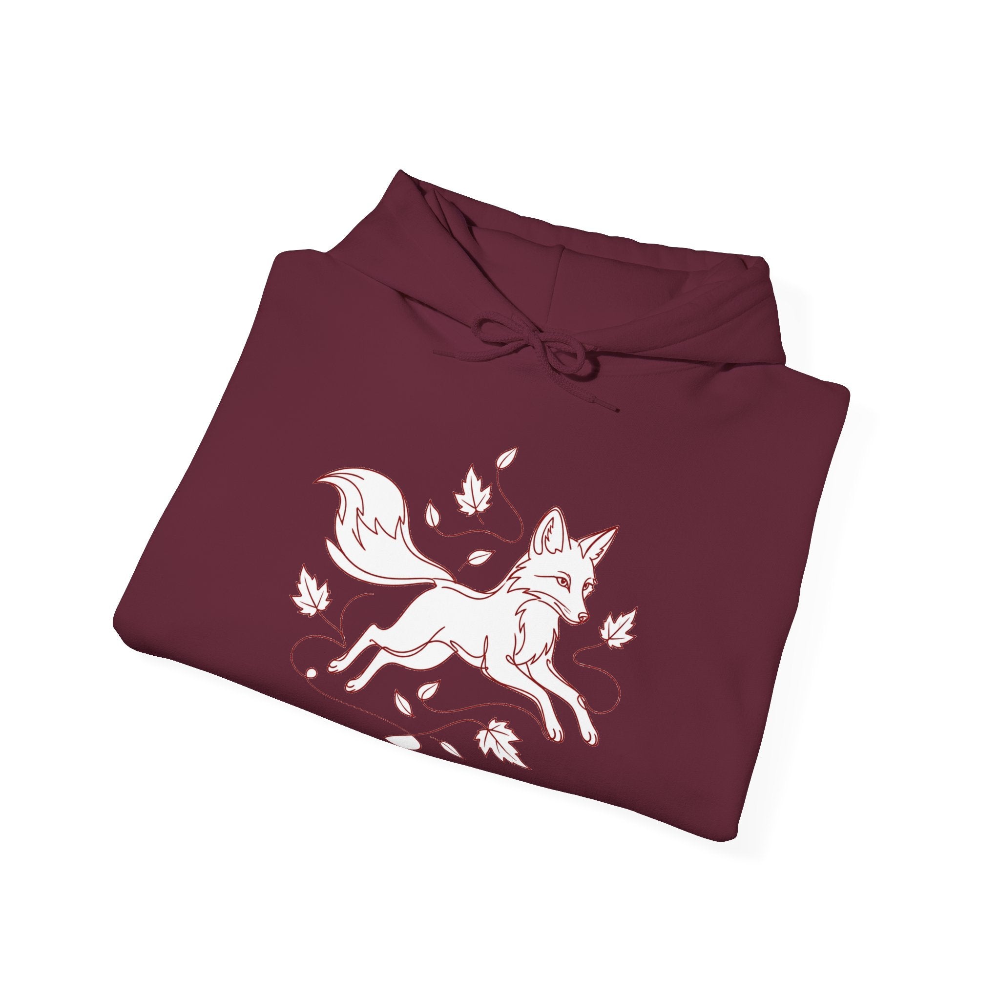 Matching Couple Sweatshirt - Fox & Rabbit Matching Couple Hooded Sweatshirt Minimalist Art His Hers Valentine Gift - Design A