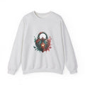Matching Couple Sweatshirt - Key & Lock Matching Couple Premium Fleece Sweatshirt Watercolor Art His Hers Birthday Gift - Design B