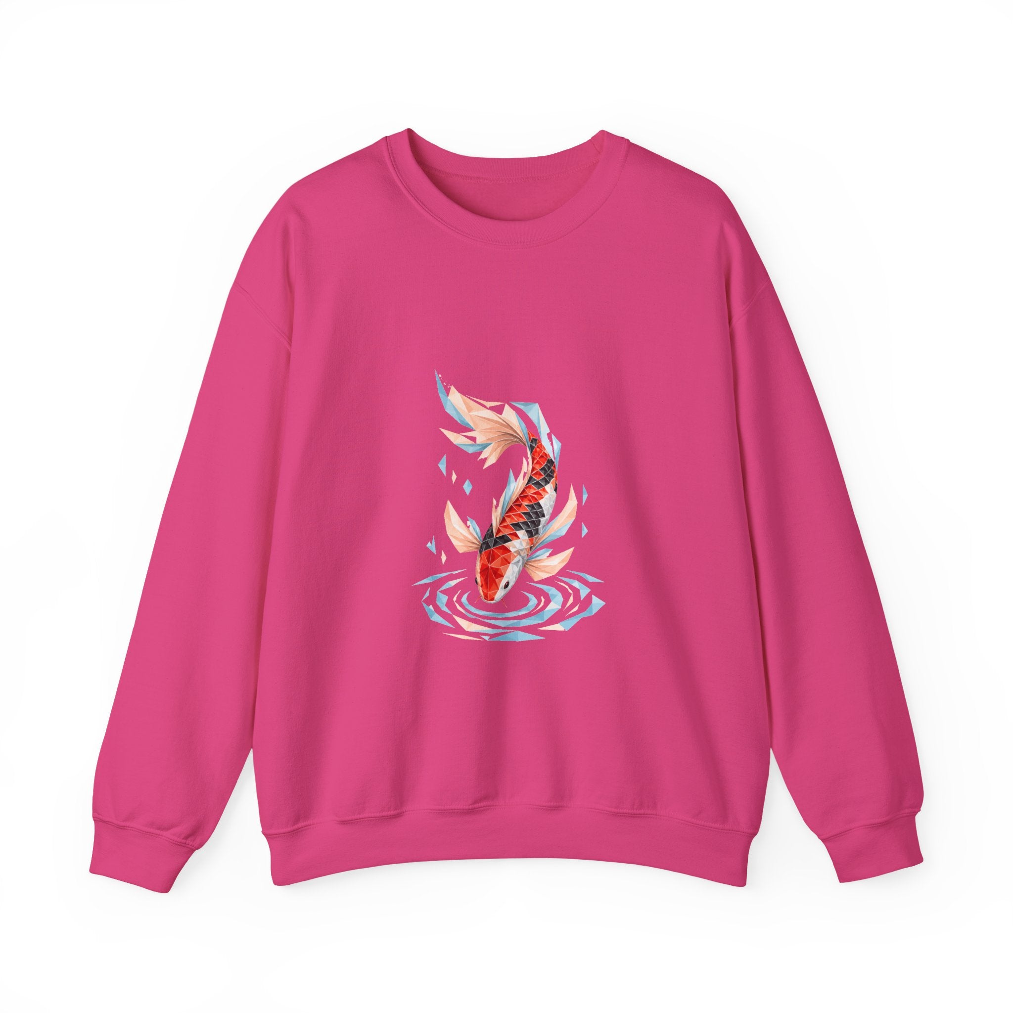Matching Couple Sweatshirt - Koi Fish Yin Yang Matching Couple Premium Fleece Sweatshirt Geometric Art His Hers Love Gift - Design B