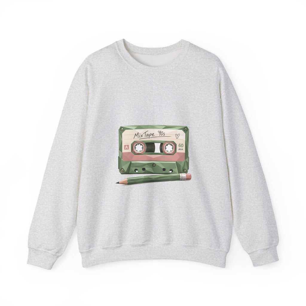 Matching Couple Sweatshirt - Vinyl & Cassette Matching Couple Comfort Colors Crew Geometric Art His Hers Love Gift - Design B