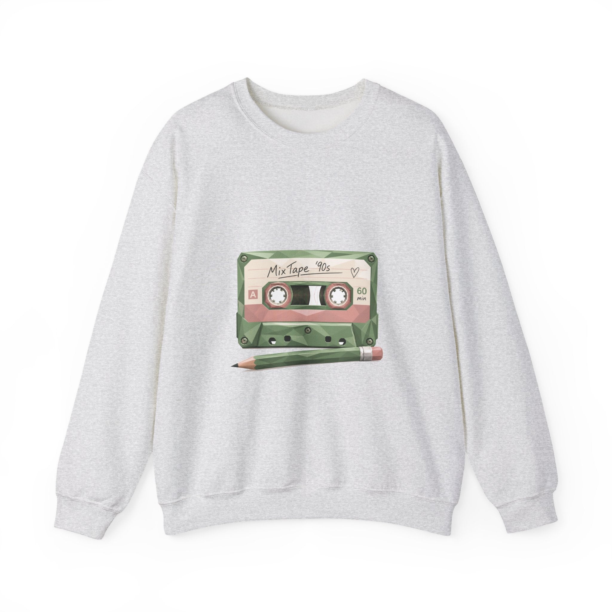 Matching Couple Sweatshirt - Vinyl & Cassette Matching Couple Comfort Colors Crew Geometric Art His Hers Love Gift - Design B