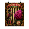 Cat Lion Tamer Wall Art Poster 24×36 Baroque Studio Decor Maximalist Print