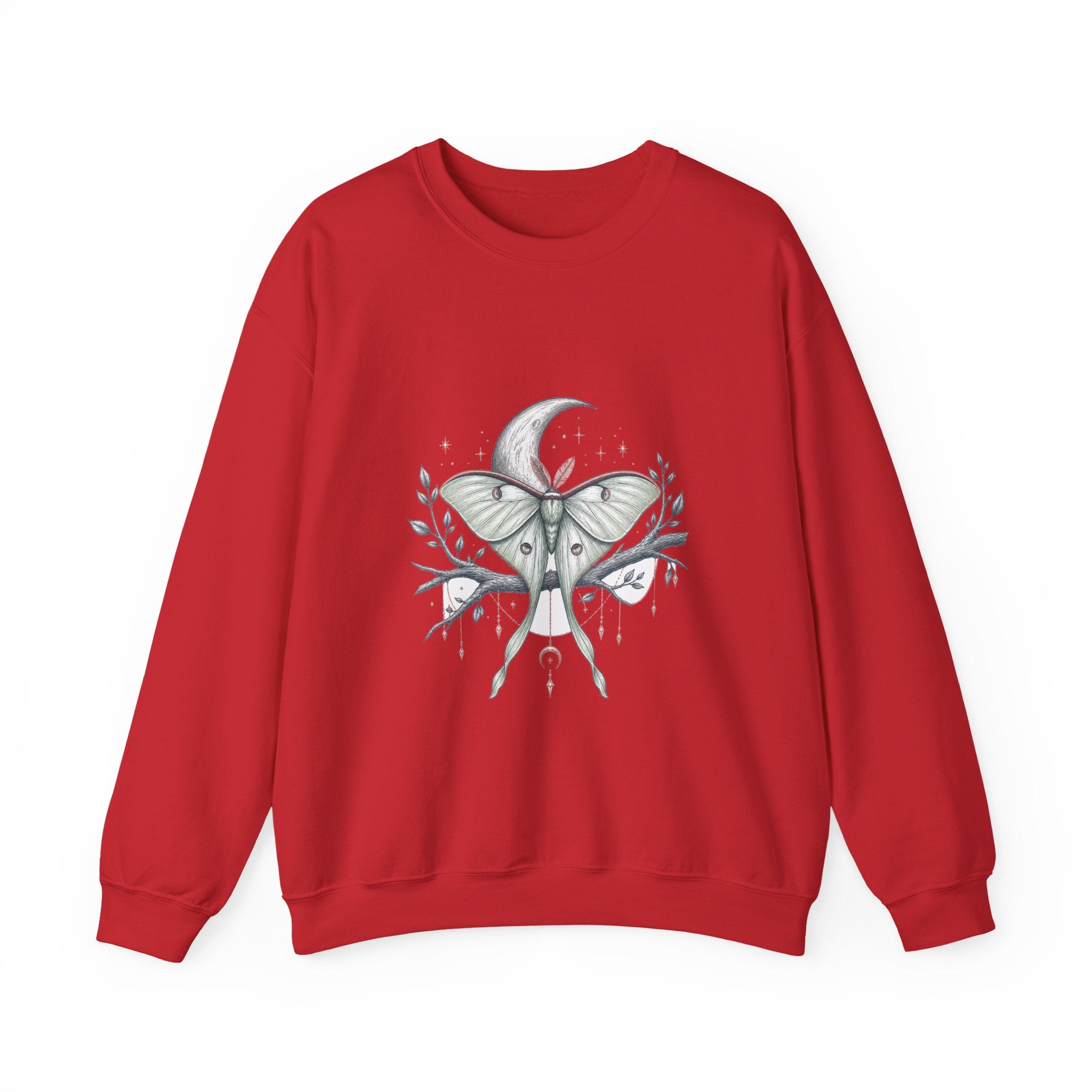 Matching Couple Sweatshirt - Butterfly & Moth Matching Couple Comfort Colors Crew Hand-Drawn Art His Hers Anniversary Gift - Design B