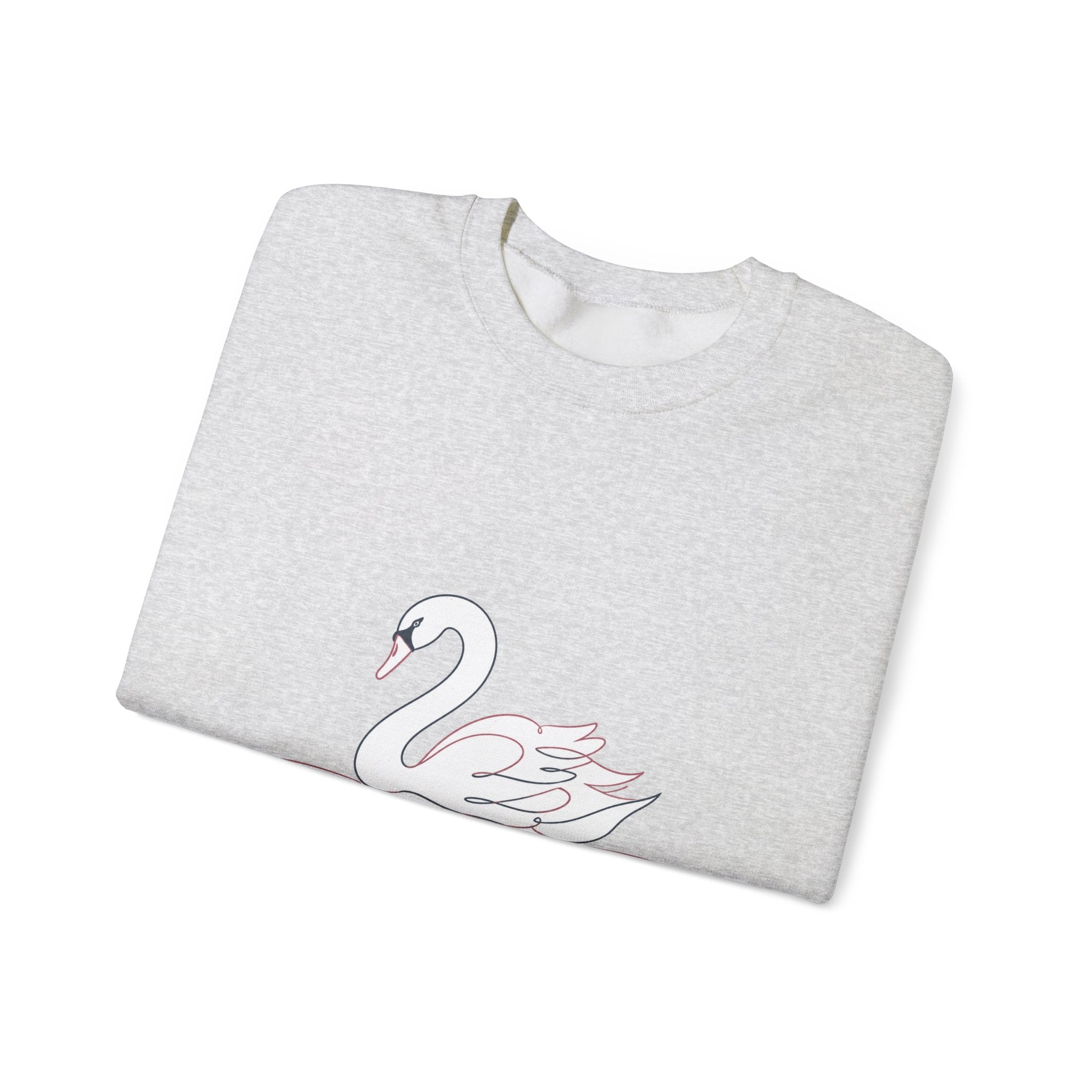 Matching Couple Sweatshirt - Raven & Swan Matching Couple Comfort Colors Crew Minimalist Art His Hers Christmas Gift - Design B