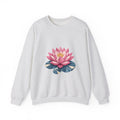 Matching Couple Sweatshirt - Open & Closed Lotus Matching Couple Crewneck Sweatshirt Geometric Art His Hers Couple Gift - Design A
