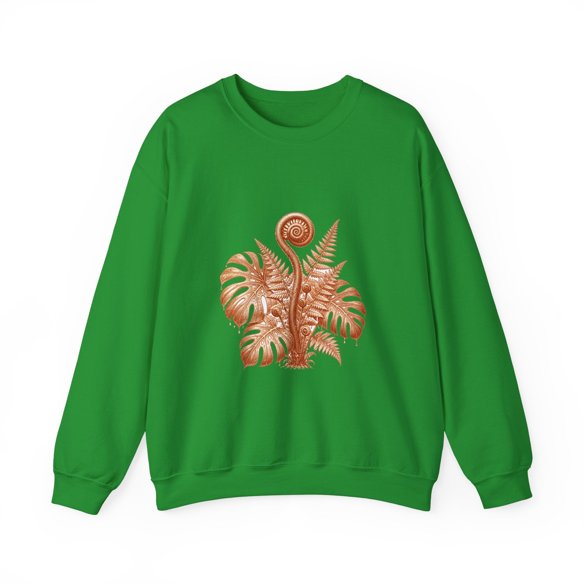 Matching Couple Sweatshirt - Desert & Rainforest Matching Couple Crewneck Sweatshirt Vintage Art His Hers Wedding Gift - Design B