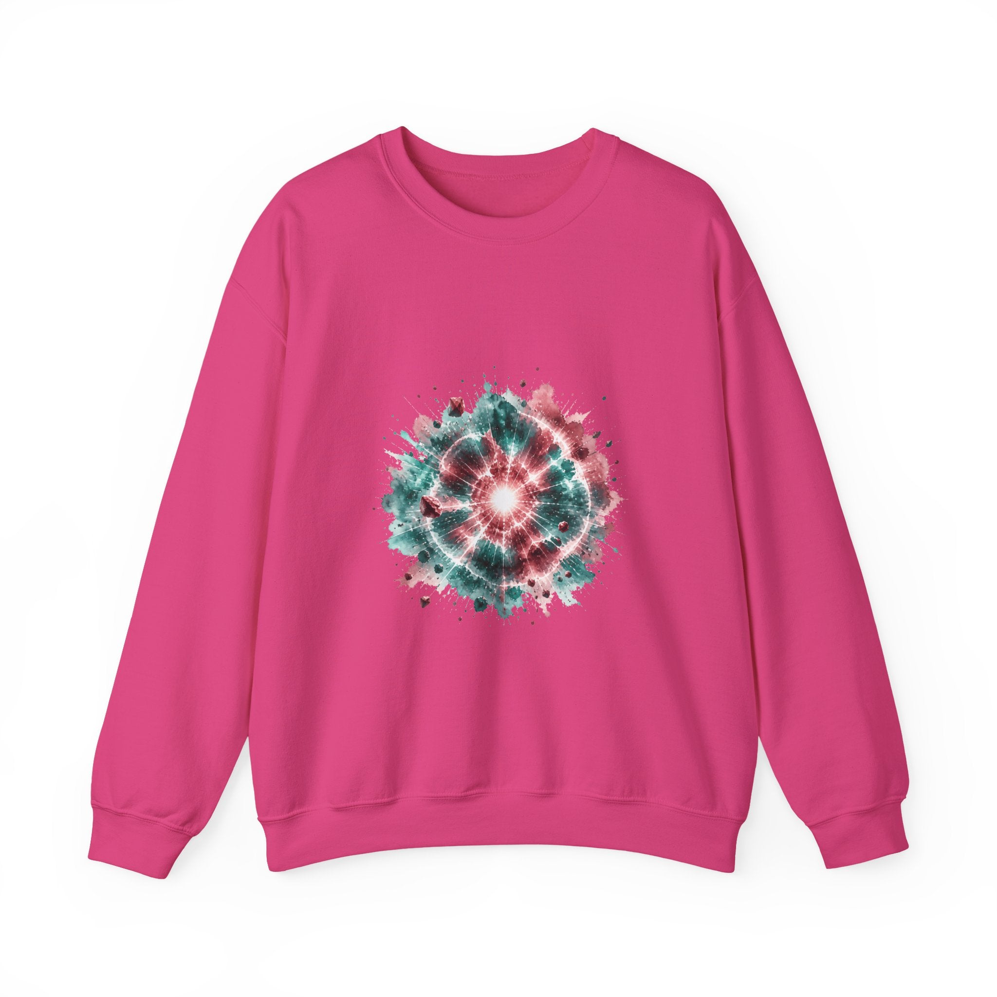 Matching Couple Sweatshirt - Galaxy & Supernova Matching Couple Comfort Colors Crew Watercolor Art His Hers Birthday Gift - Design B