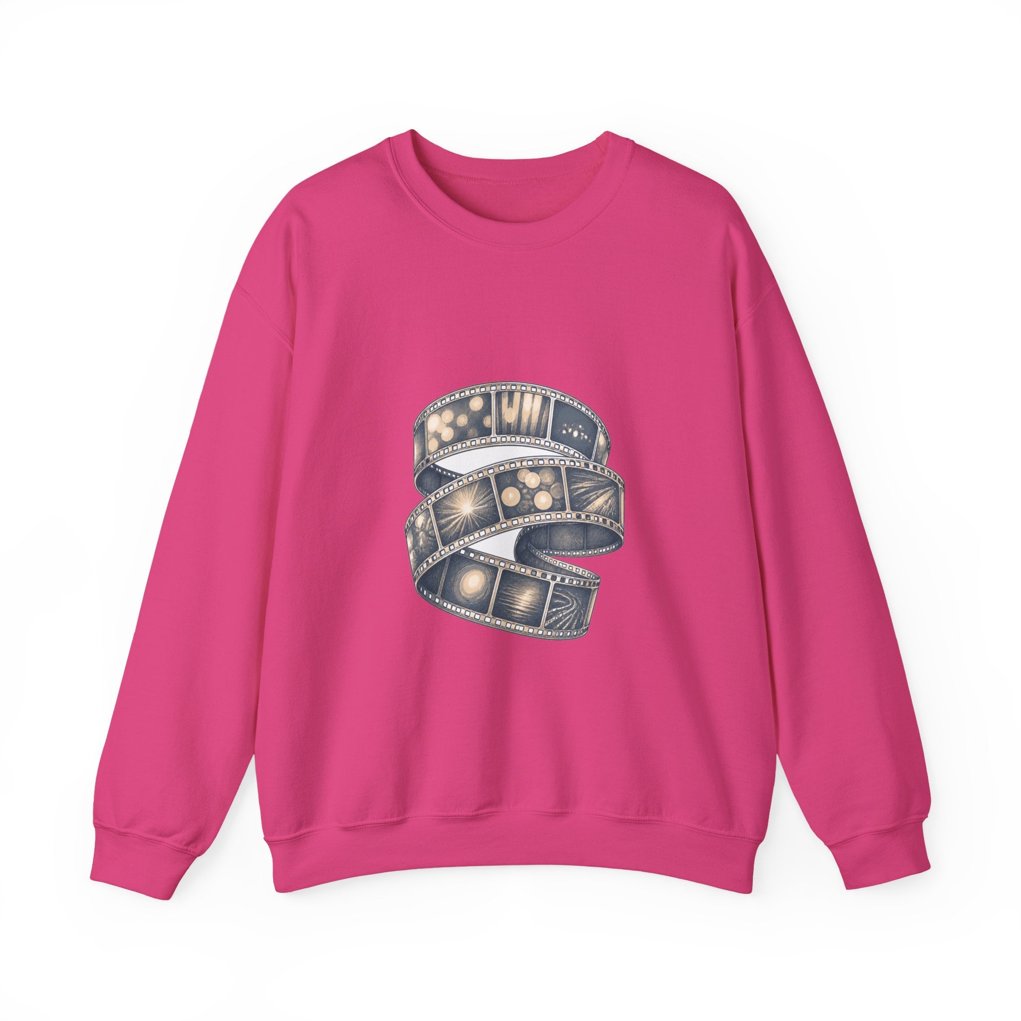 Matching Couple Sweatshirt - Camera & Film Matching Couple Premium Fleece Sweatshirt Hand-Drawn Art His Hers Anniversary Gift - Design B