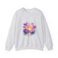 Matching Couple Sweatshirt - Sunrise & Sunset Matching Couple Comfort Colors Crew Watercolor Art His Hers Birthday Gift - Design B