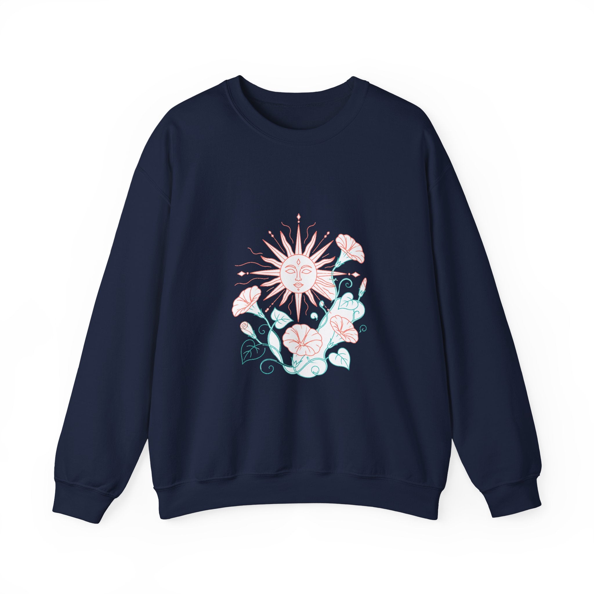 Matching Couple Sweatshirt - Sun & Moon Matching Couple Premium Fleece Sweatshirt Minimalist Art His Hers Christmas Gift - Design B