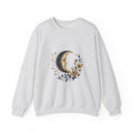 Matching Couple Sweatshirt - Waxing & Waning Moon Matching Couple Premium Fleece Sweatshirt Vintage Art His Hers Honeymoon Gift - Design B