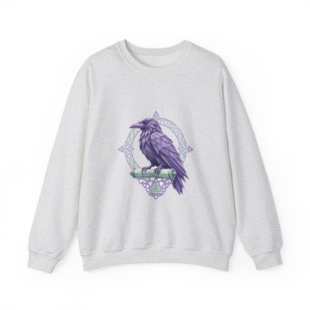 Matching Couple Sweatshirt - Huginn & Muninn Matching Couple Comfort Colors Crew Geometric Art His Hers Love Gift - Design B