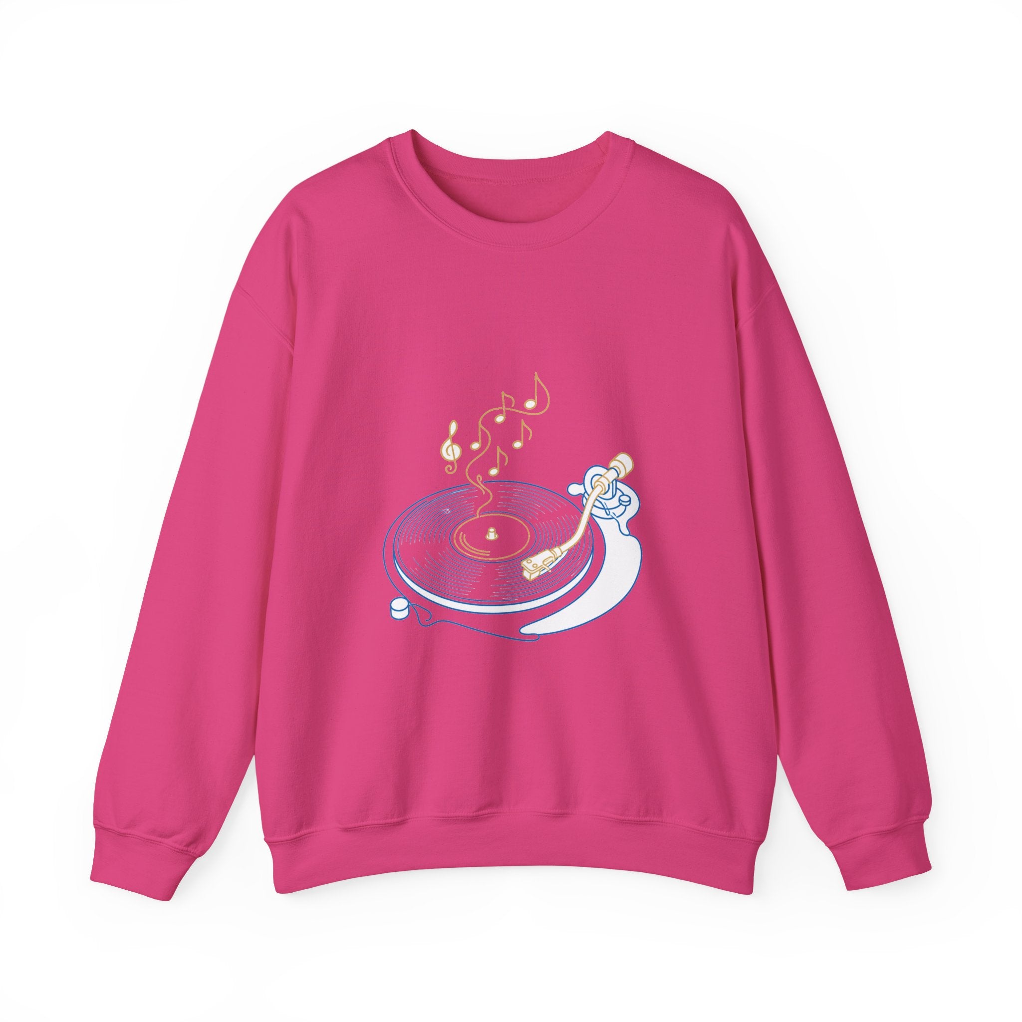 Matching Couple Sweatshirt - Vinyl & Cassette Matching Couple Comfort Colors Crew Minimalist Art His Hers Christmas Gift - Design A