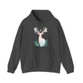 Matching Couple Sweatshirt - Bear & Deer Matching Couple Hooded Sweatshirt Minimalist Art His Hers Valentine Gift - Design B