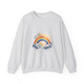 Matching Couple Sweatshirt - Storm & Rainbow Matching Couple Crewneck Sweatshirt Watercolor Art His Hers Engagement Gift - Design B