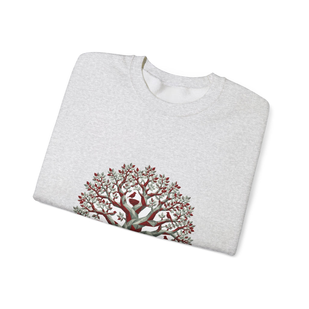 Matching Couple Sweatshirt - Ancient Oak & Deep Roots Matching Couple Comfort Colors Crew Geometric Art His Hers Love Gift - Design A