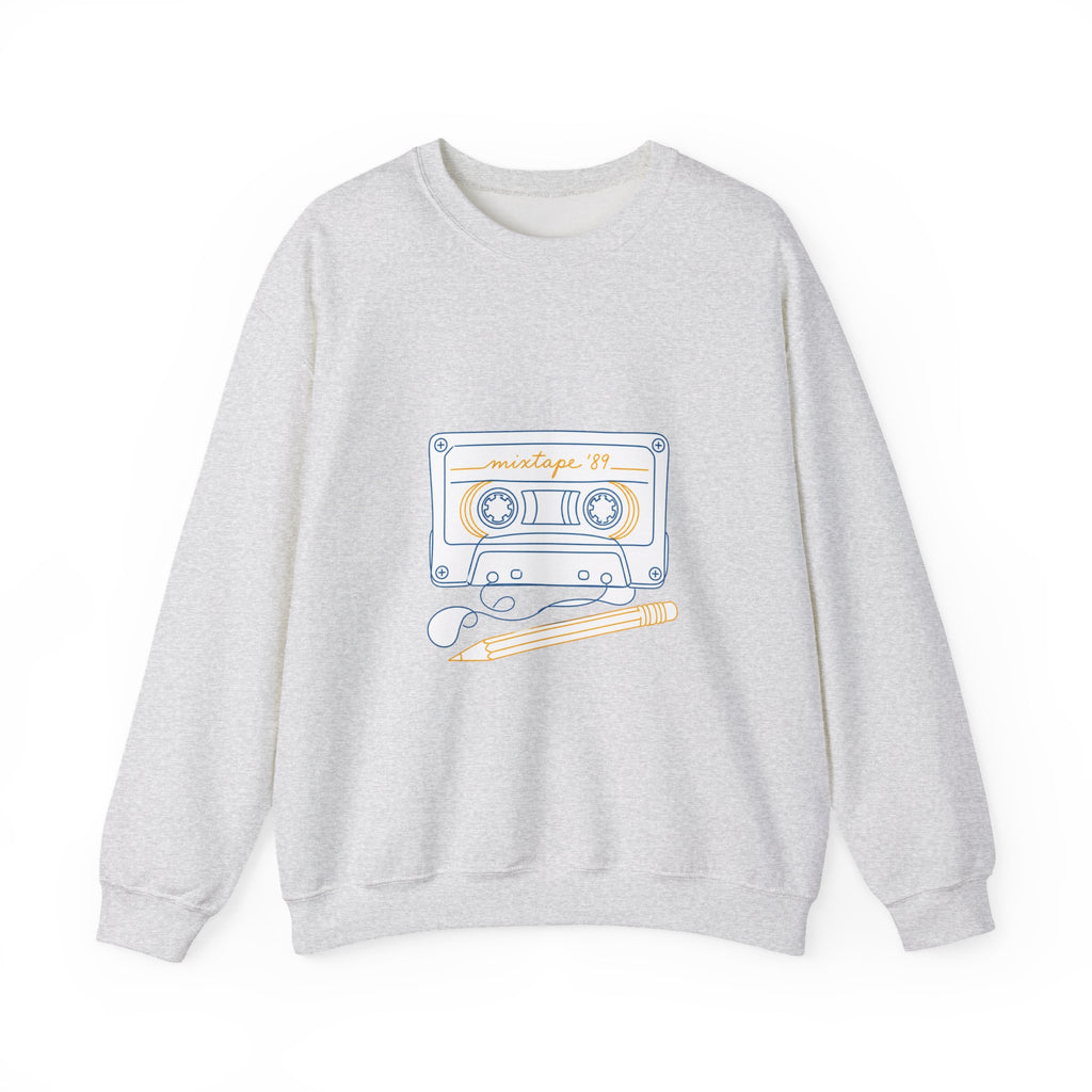 Matching Couple Sweatshirt - Vinyl & Cassette Matching Couple Premium Fleece Sweatshirt Minimalist Art His Hers Christmas Gift - Design B