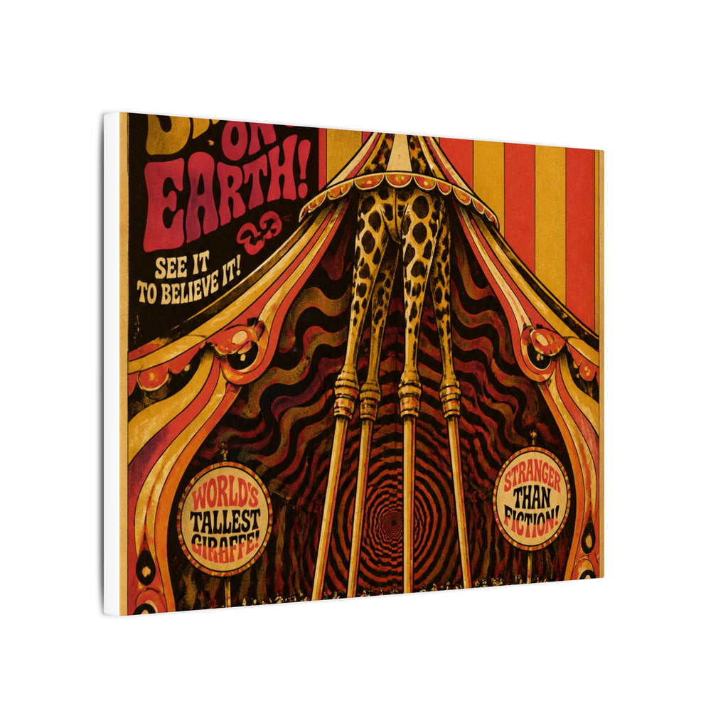 Giraffe on Stilts Wall Art Canvas 16×20 Psychedelic Cafe Decor Maximalist Print