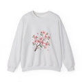 Matching Couple Sweatshirt - Cherry Blossom & Maple Leaf Matching Couple Premium Fleece Sweatshirt Geometric Art His Hers Love Gift - Design A